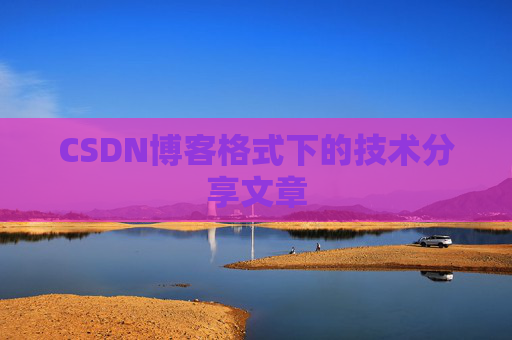CSDN博客格式下的技术分享文章